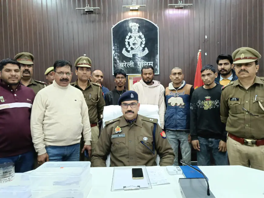 बरेली पुलिस की बड़ी कार्रवाई: 6 बदमाशों को मुठभेड़ में किया गिरफ्तार 2 की तलाश जारी